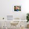 Stupell Industries Indigo Chinoiserie Flower Vase Framed Print Under Glass, design by Petal Prints Design